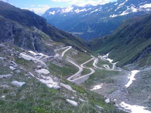 Gotthard in Richtung Airola alte Strasse